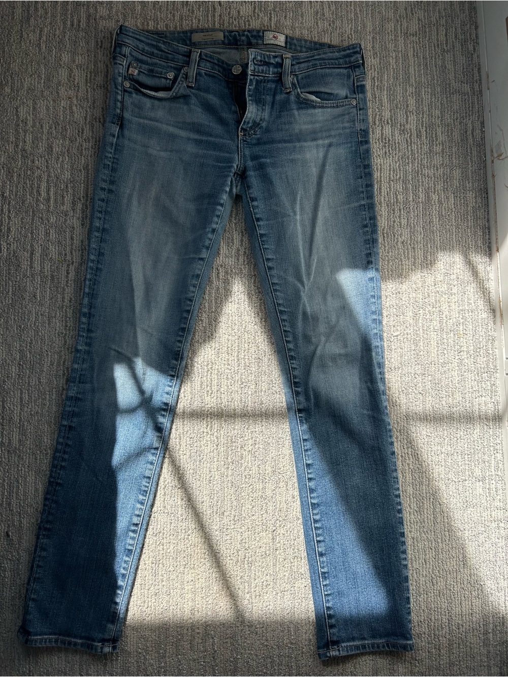 AG Adriano Goldschmied Women's Skinny Jeans - Medium Blue Wash